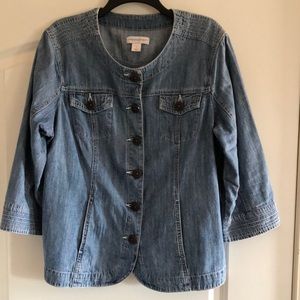 Christopher & Banks XL light weight demin